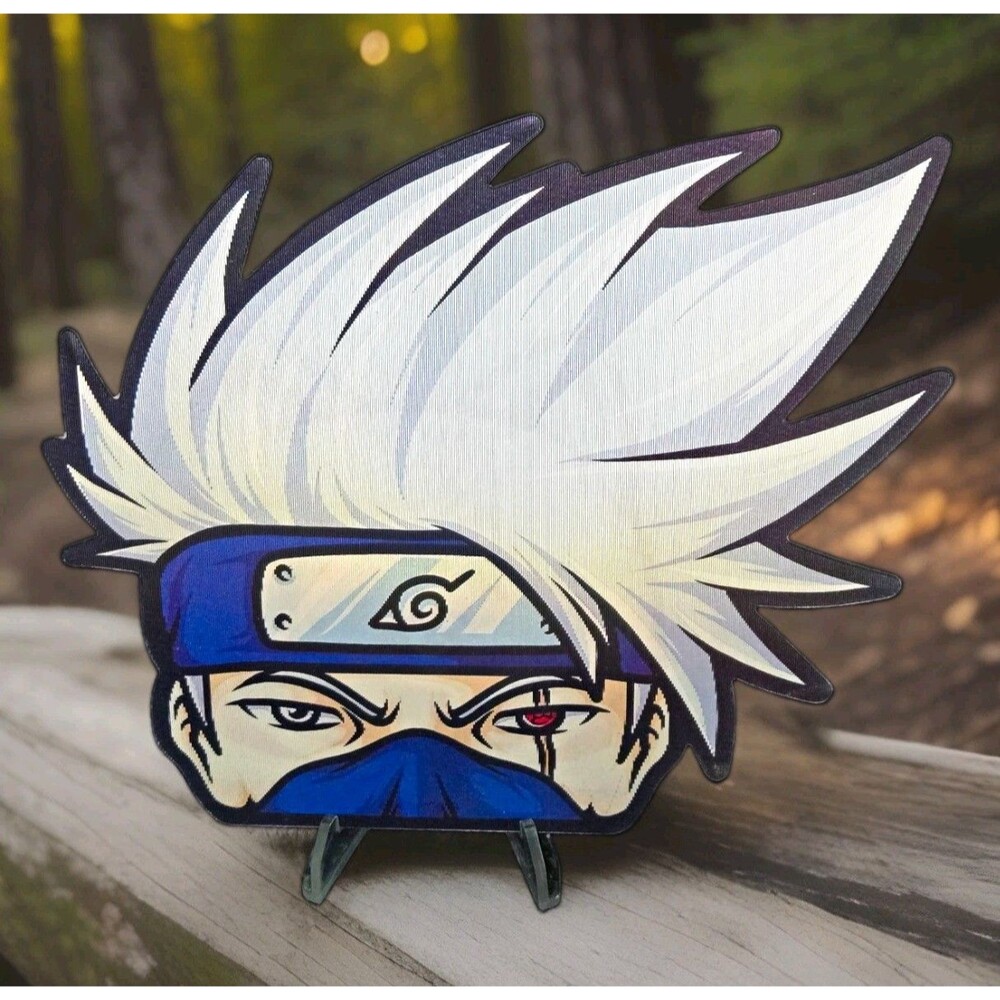 Kakashi Naruto Sharingan Anbu 3D Lenticular Motion Car Sticker Decal Peeker